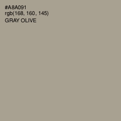 #A8A091 - Gray Olive Color Image